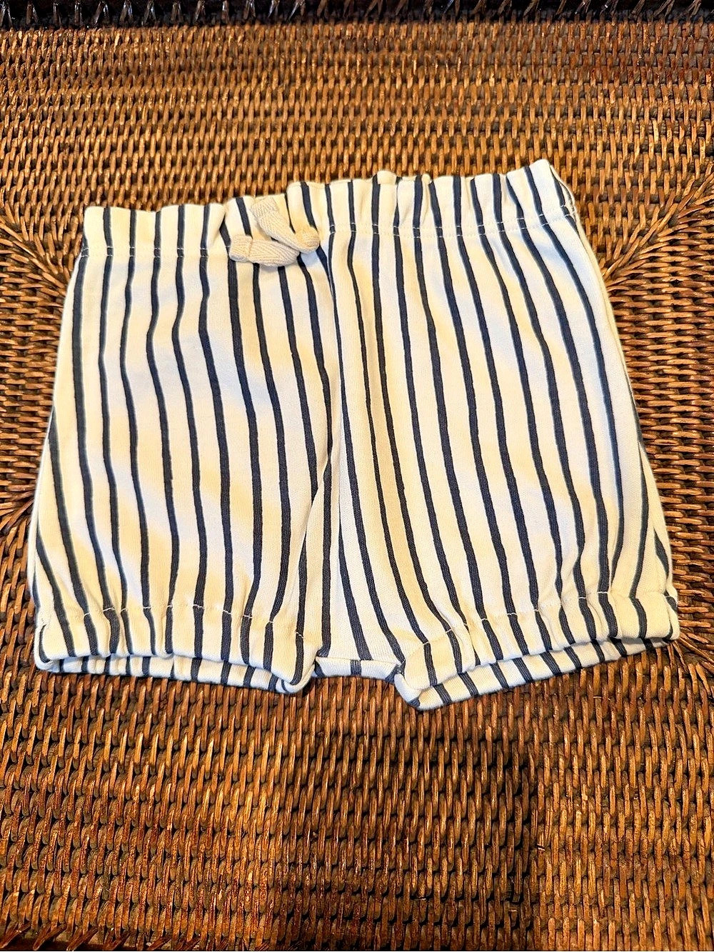 Pehr Stripes Away Short Baby Shorts White & Blue 3-6M